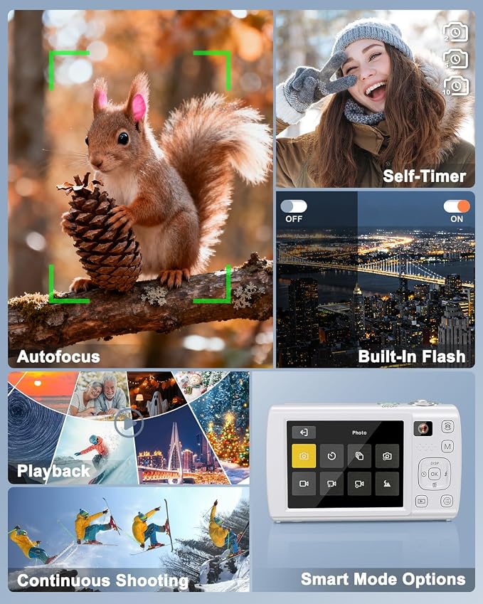 8K Digital Camera for Photography, 88MP WiFi Vlogging Camera for YouTube