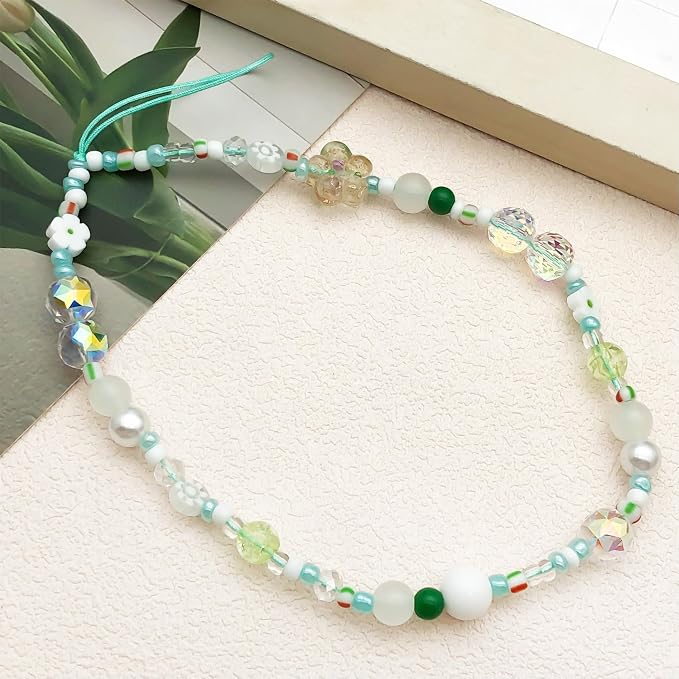 Beaded Camera Wrist Strap Cute Digital Camera Charm Lanyard Phone Chain