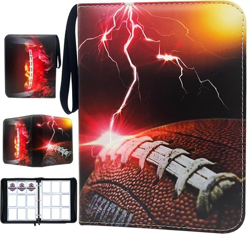 Football Card Binder - 900 Pockets Trading Card Holder with Sleeves | Durable Storage Organizer