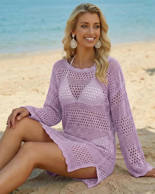 CoCozy Swimsuit Cover-Up - Stylish Crochet Beach Dress for Women | Perfect for Vacation & Poolside Wear