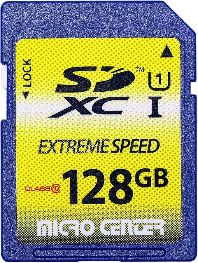 128GB Class 10 SDXC Flash Memory Card Full Size SD Card USH-I U1 Trail Camera