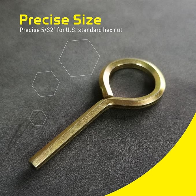 5/32" Standard Hex Dogging Key, Allen Key Sets Wrench Fit on Keychain Push Bar Panic Exit Device Keys - 5 Pack