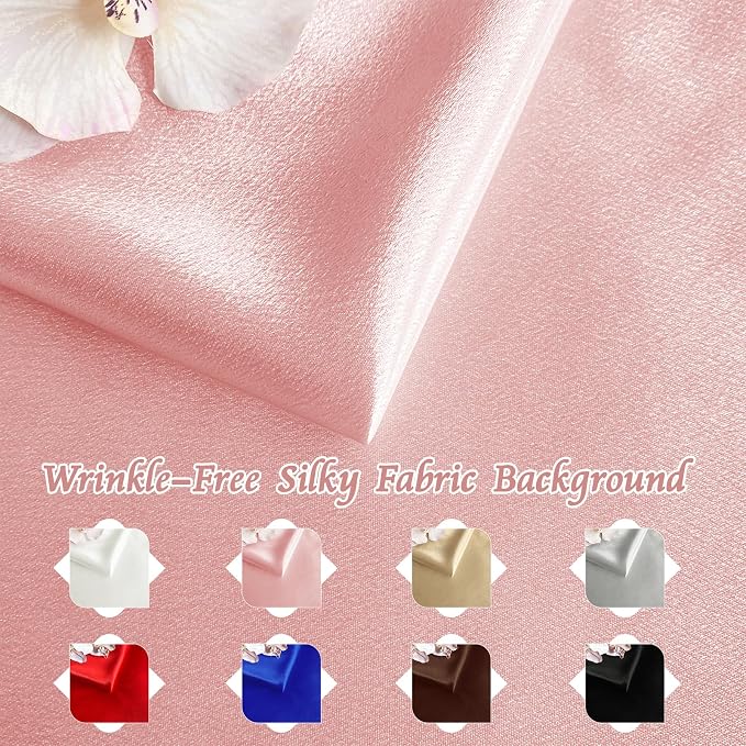 RUDONG M Satin Photography Backdrop 3.3x2.5ft