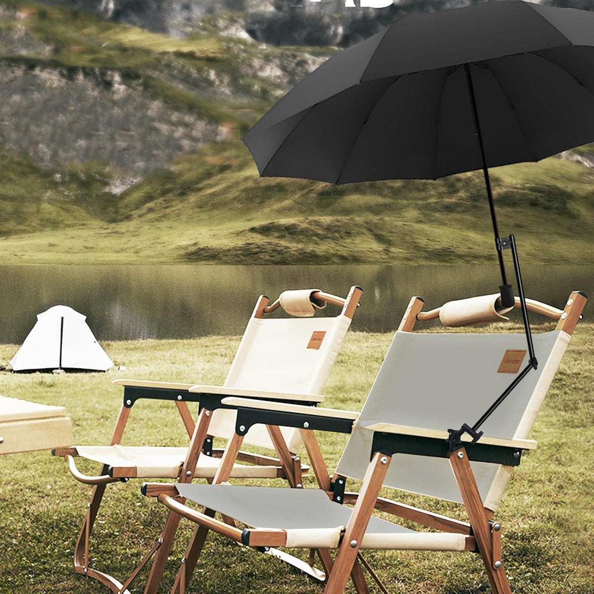 XLINGZA Beach Umbrella - UPF 50+ Protection with Adjustable Universal Clamp for Ultimate Shade
