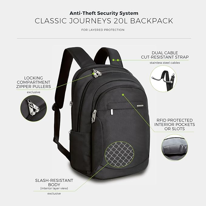 Travelon Anti-Theft Classic Large Backpack