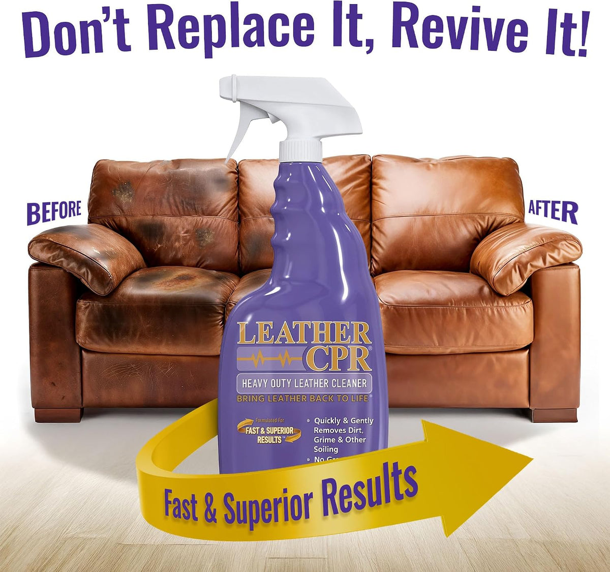 Leather CPR Heavy Duty Leather Cleaner, Car Interior, 22 oz