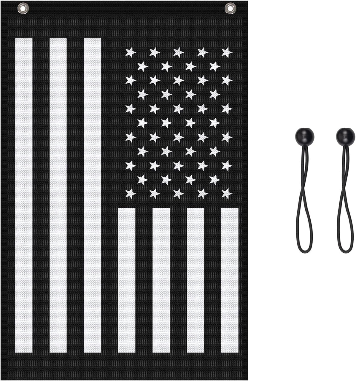 [Heavy-Duty] UTV Rear Trash Mesh Organizer & Trash Bag | Hose-Down Washable Design for Muddy Tow Straps, Wet Gear & Cans | Universal Fit for Polaris RZR, Can-Am X3, Yamaha (American Flag Edition)