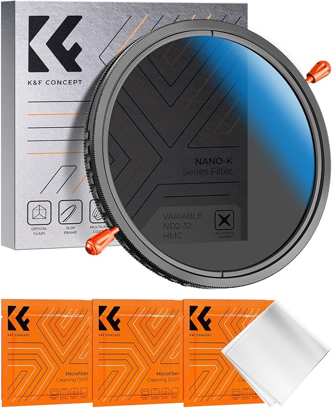 K&F CONCEPT 82mm Variable ND2-32 & Circular Polarizing Lens Filter in 1