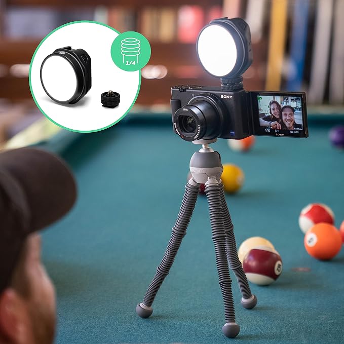 Joby Beamo Reel LED Light for Content Creator for Compact Mirrorless Cameras or