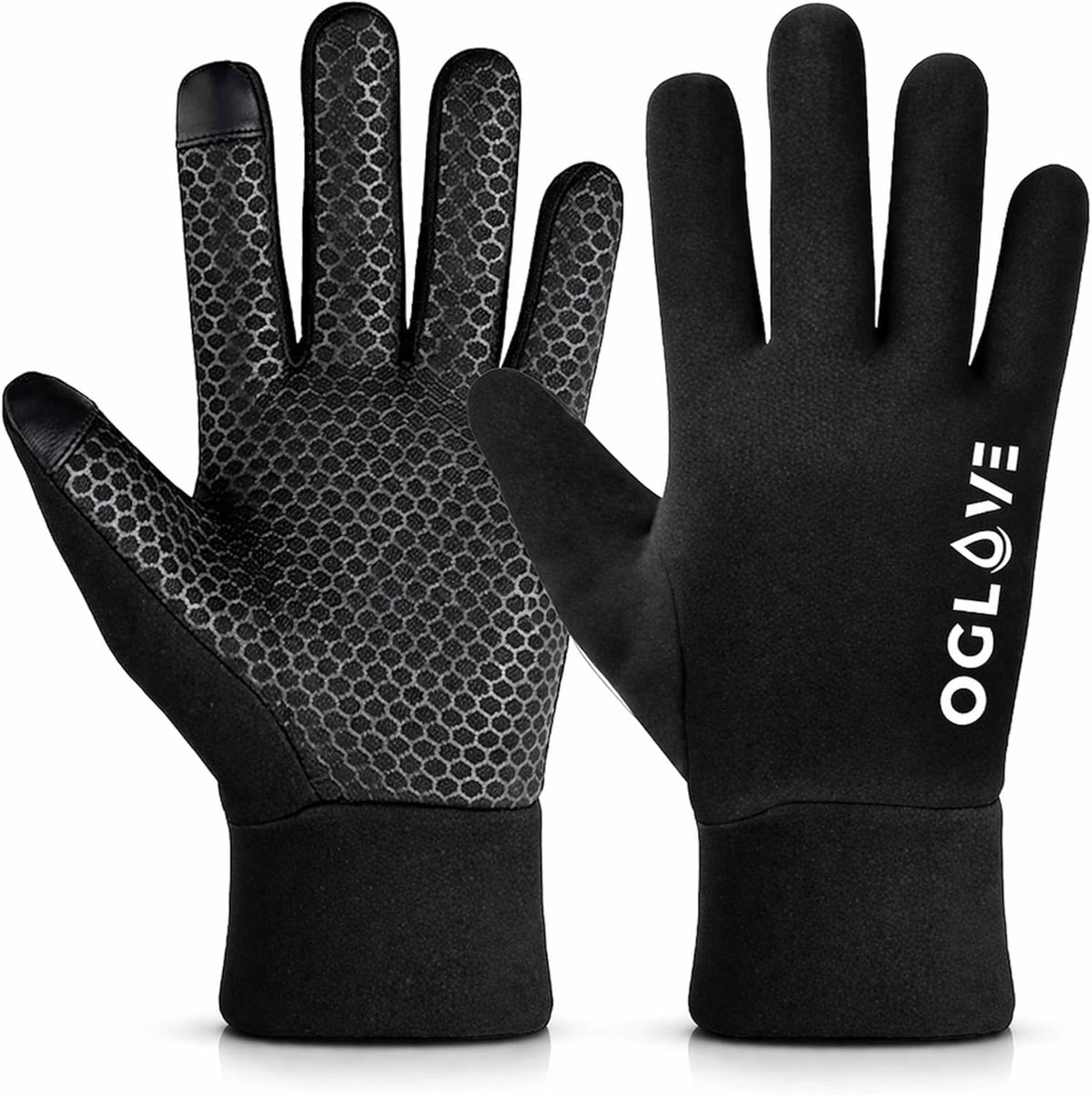 OGLOVE Kids Waterproof Soccer Gloves - Thermal Youth Sports Gloves with Anti-Slip Grip & Touchscreen