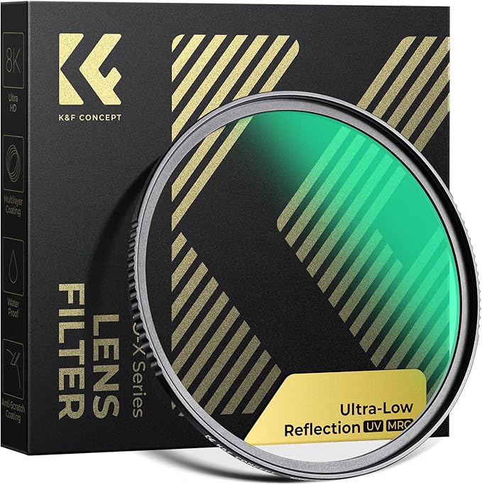 K&F CONCEPT 55mm Ultra-Low Reflectivity MCUV Lens Protection Filter 28