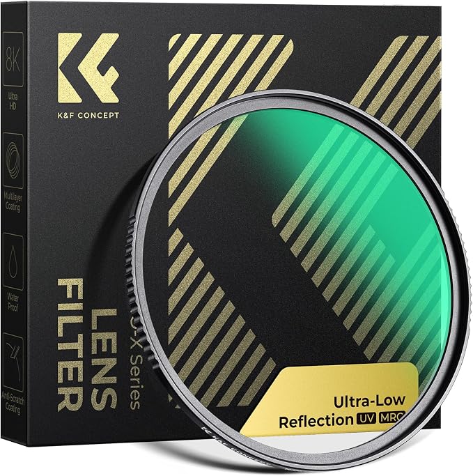 K&F CONCEPT 58mm Ultra-Low Reflectivity MCUV Lens Protection Filter 28