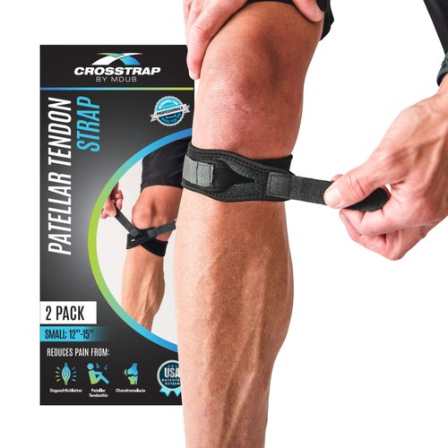 CROSSTRAP Stabilizing Patella Knee Strap | Patella Tendon Brace for Running, Cycling, Hiking, and Sports | Pain Relief and Support, Knee Stabilizer Brace For Exercise