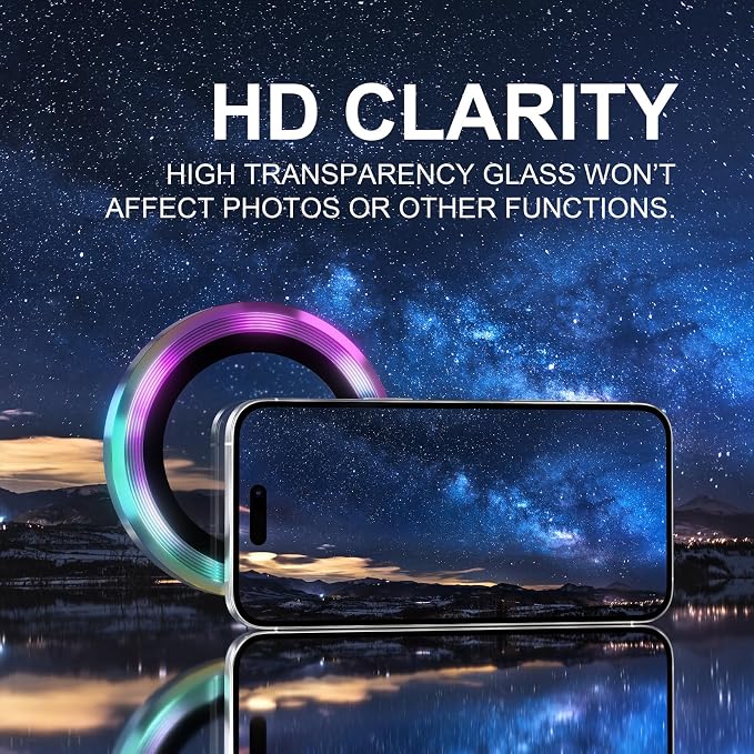 Choiche Compatible for iPhone 16 Pro/iPhone 16 Pro Max Camera Lens Protector