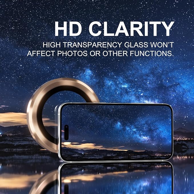 Choiche Compatible for iPhone 16 Pro/iPhone 16 Pro Max Camera Lens Protector
