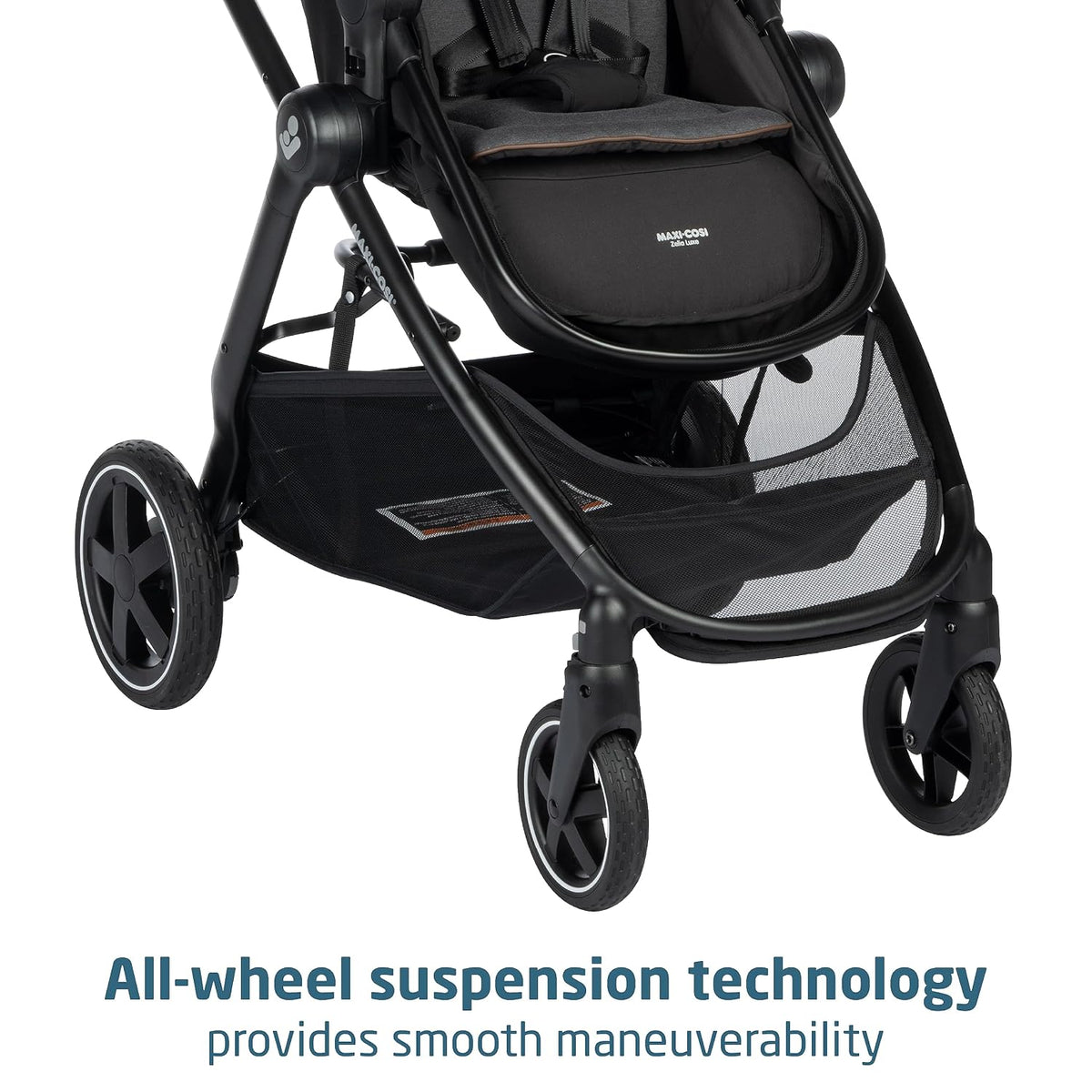 Maxi-Cosi Zelia 2 Luxe 5-in-1 Modular Travel System, New Hope Black