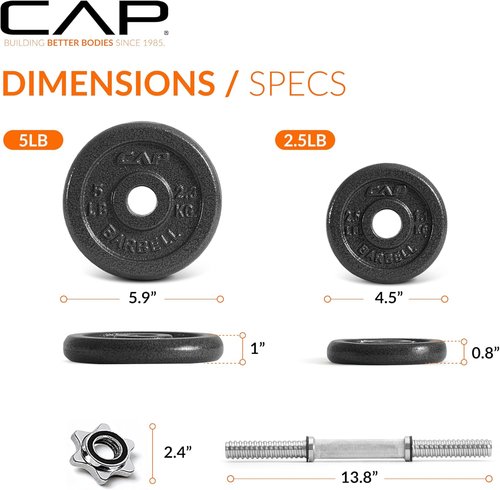 Cap Barbell Adjustable Dumbbell Weight Set - Versatile Fitness Solution | Multiple Weight Options