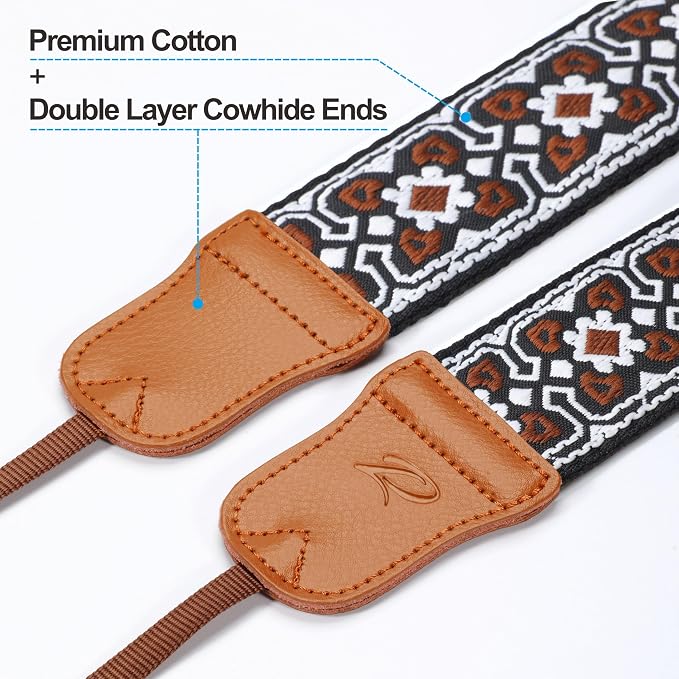 Padwa Lifestyle Brown Flower Camera Strap
