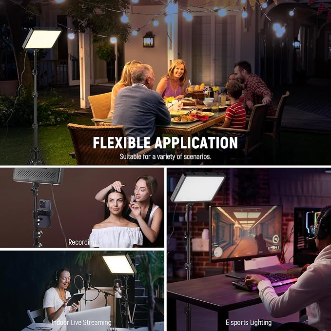 NEEWER Basics LED Video Panel Light, Studio Lighting Kit