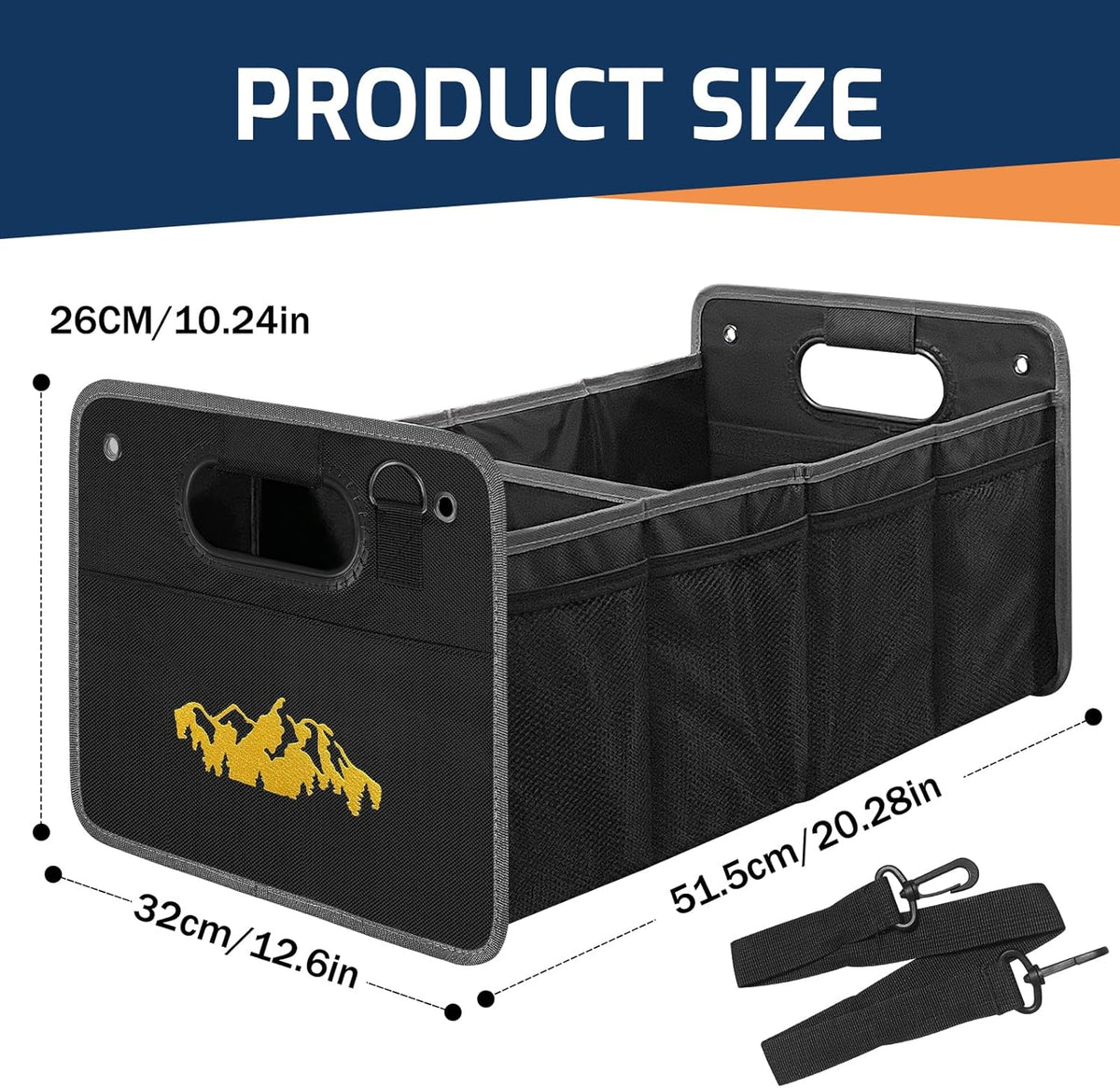Car Trunk Organizer Collapsible Trunk SUV Storage Box for Subaru Outback