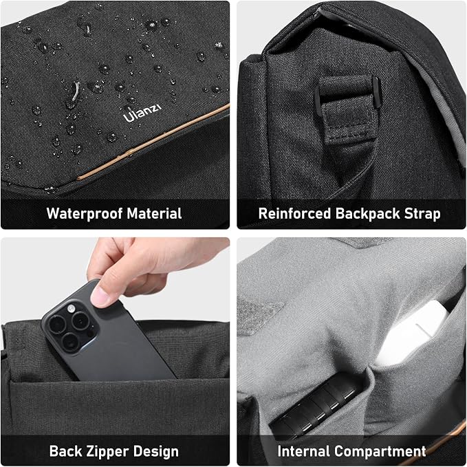 ULANZI Camera Bag, SLR/DSLR Camera Case Professional, Crossbody Photography