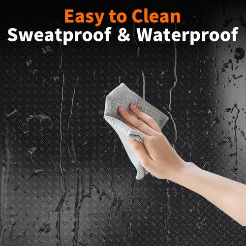 2PCS Bike/Rowing Machine Mat for Carpet Floors, Compatible with Peloton/Yosuda, Bike Mat for Hardwood Floors, Under-Equipment Floor Pad for Carpet, Indoor Stationary Cycling, Noise & Shock Absorption