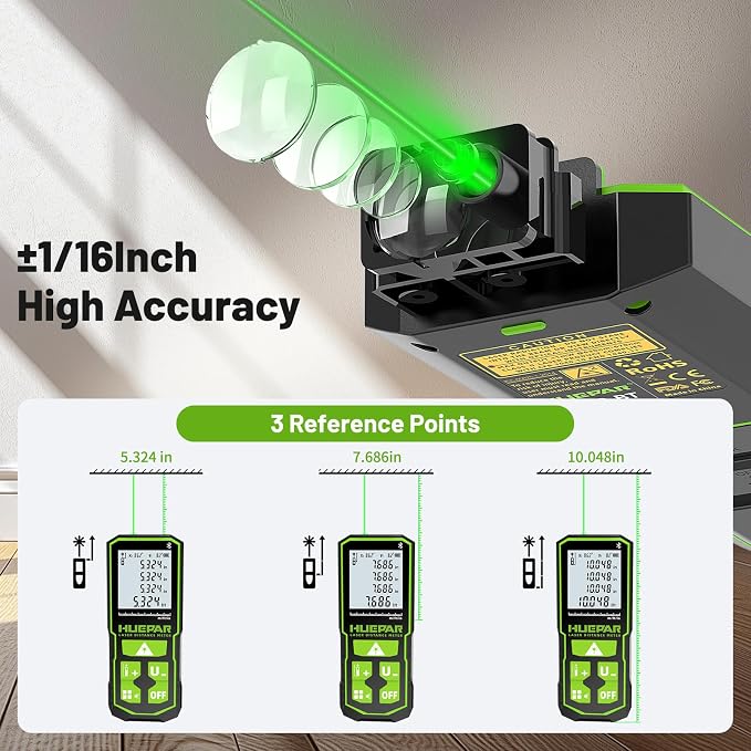 395FT Bluetooth Green Laser Measuring Tool