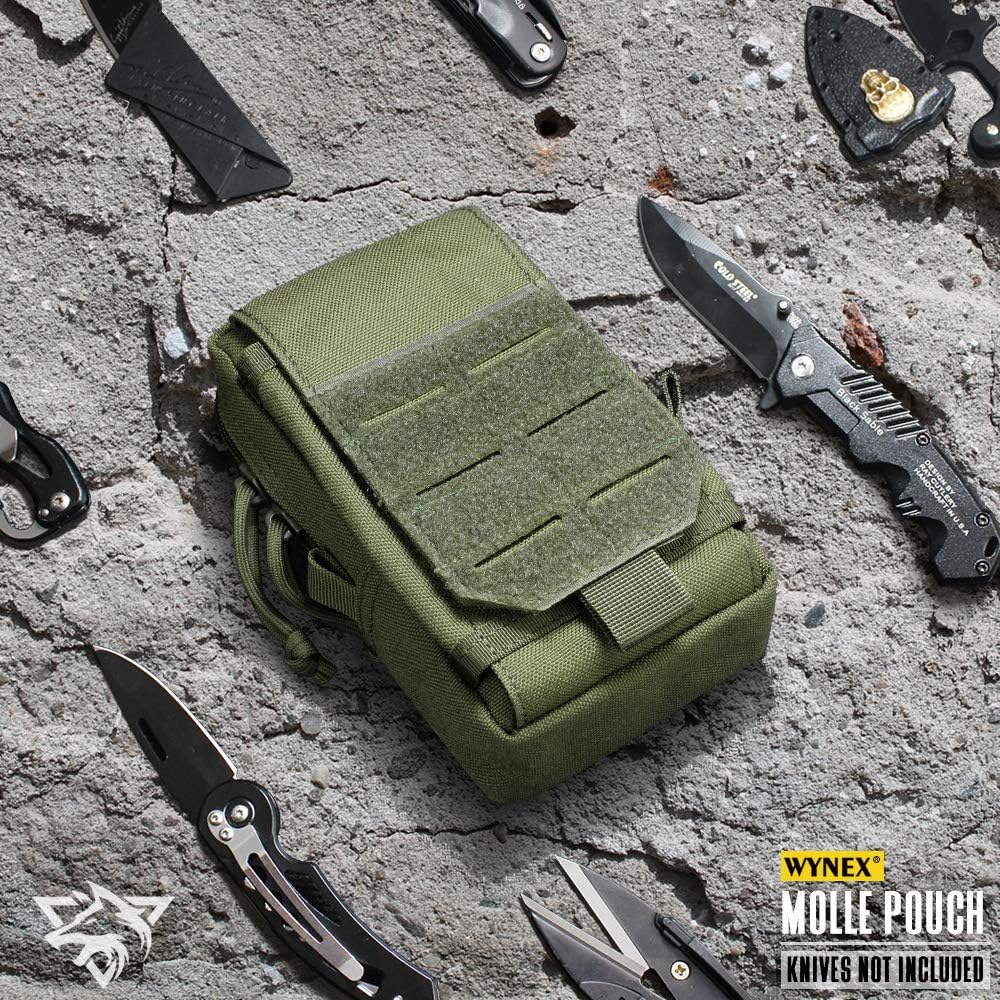 WYNEX Tactical EDC Pouch - Molle Utility Organizer for Gadgets & Phones | Versatile Waist Pack