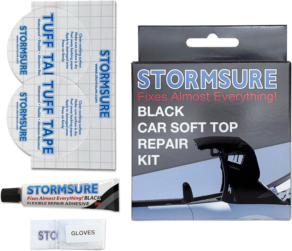 Stormsure Car Roof Repair Kit in Black - Durable, Waterproof Fix for Leaks and Tears, Ideal for All Vehicle Types