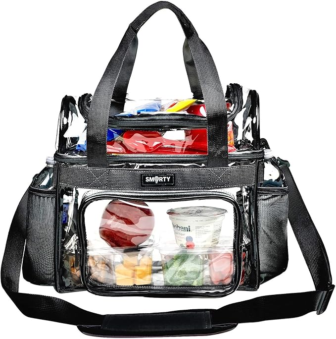 J.CARP Clear Bag Heavy Duty Backpack Durable Transparent See Through Bag