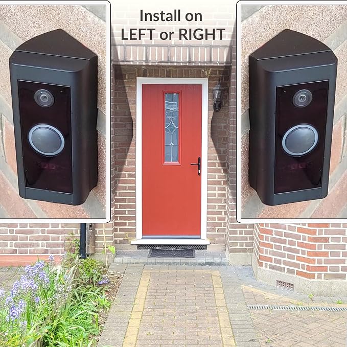 Video Doorbell Corner Mount for Doorbell Wired Corners Mounting Bracket 45
