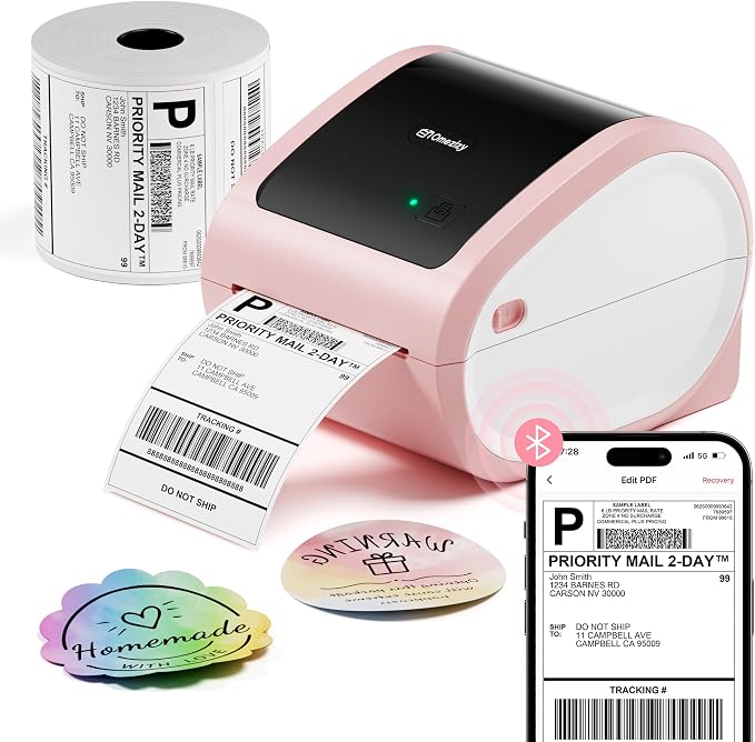 Bluetooth Shipping Label Printer