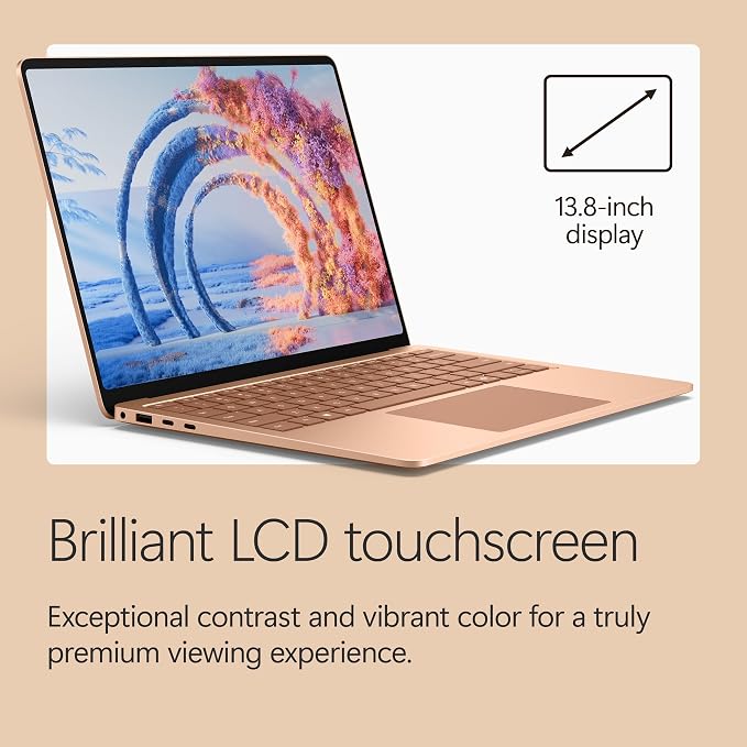 Microsoft Surface Laptop (2026), 13.8-inch Premium Performance Laptop, Snapdragon X2 Elite Processor, Touchscreen Display, 16GB RAM, 1TB SSD Storage, Windows 11 Copilot+ PC Built for AI, Dune