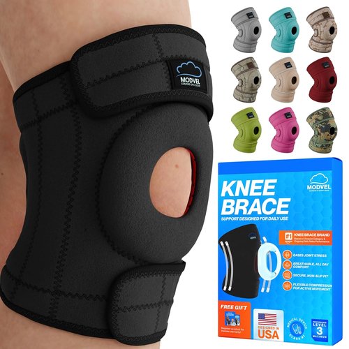 Modvel ELITE Knee Brace - Maximum Support for ACL & Meniscus Injury Recovery | Patella Gel Pads & Stabilizers