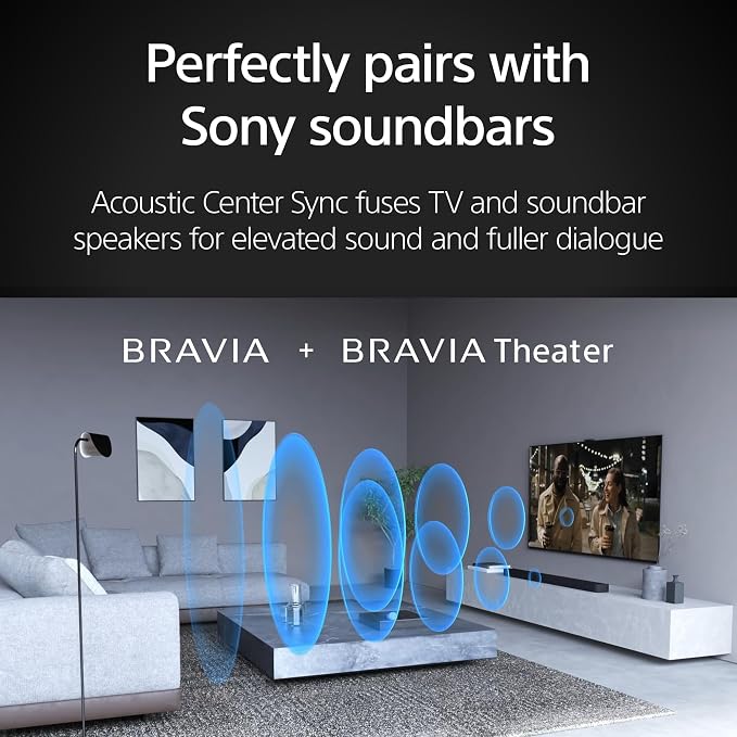 Sony 65 Inch BRAVIA 9 Mini LED QLED 4K HDR Smart Google TV (K-65XR90) | Dolby Vision/Atmos, PS5 Features, XR Backlight Master Drive, X-Wide Angle, X-Anti Reflection, 4K movie credits included