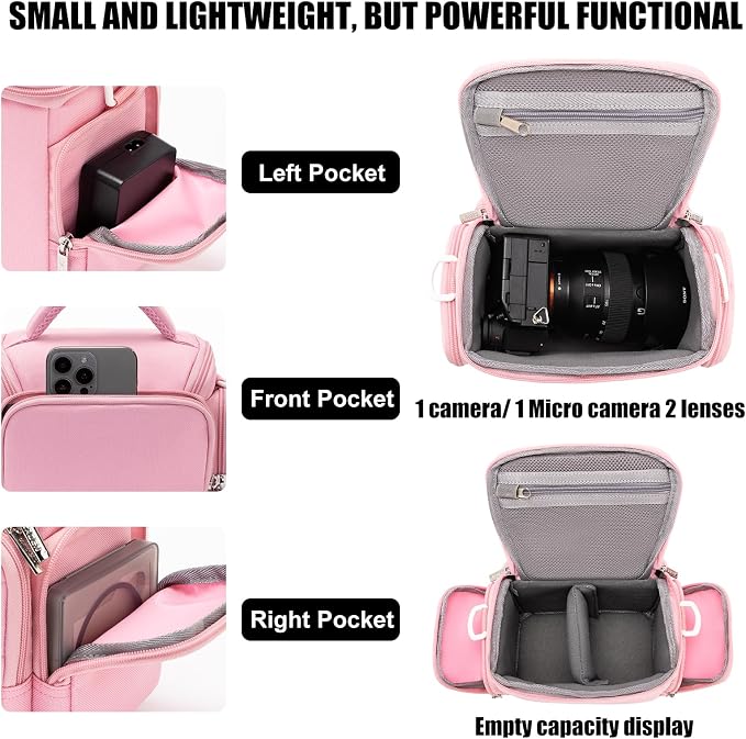 CADeN Compact Camera Shoulder Crossbody Bag Case Compatible