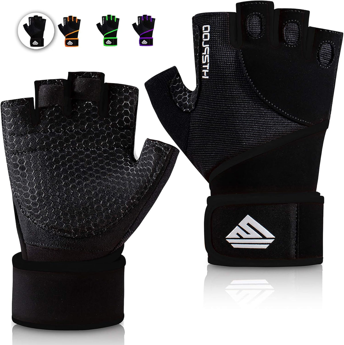 Skiennix Workout Gloves - Weight Lifting Gloves for Men & Women | Enhanced Grip & Strong Wrist Support
