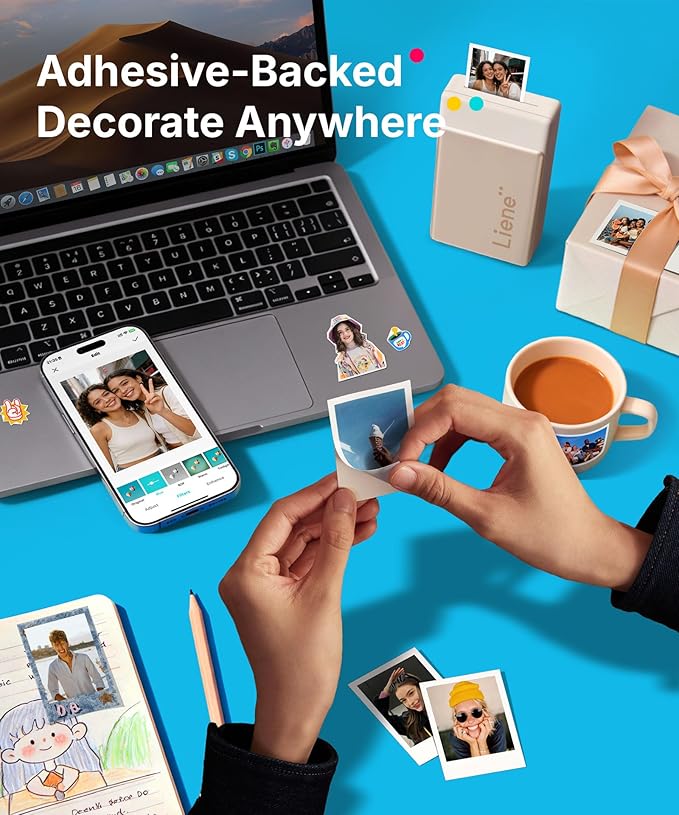 Liene Pearl N200 Pro Portable AI Photo Printer, Instant Mini Picture Printer