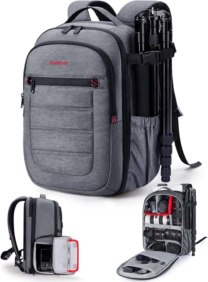 BAGSMART Camera Bag for DSLR, Waterproof Camera Backpacks for Photographers