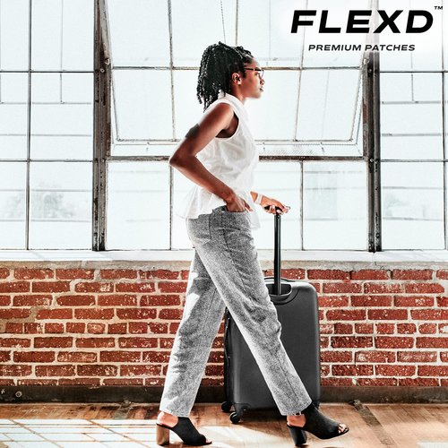 Flexd - Libre 3 Sensor Covers Waterproof, Freestyle Adhesive Patches (Pack of 30) Oval, Black