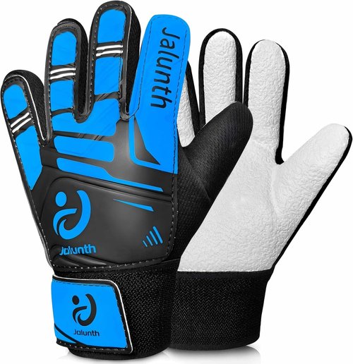 Jalunth Soccer Goalie Gloves - Youth Training Grip for Ages 4-14 | Anti-Skid Latex Palm