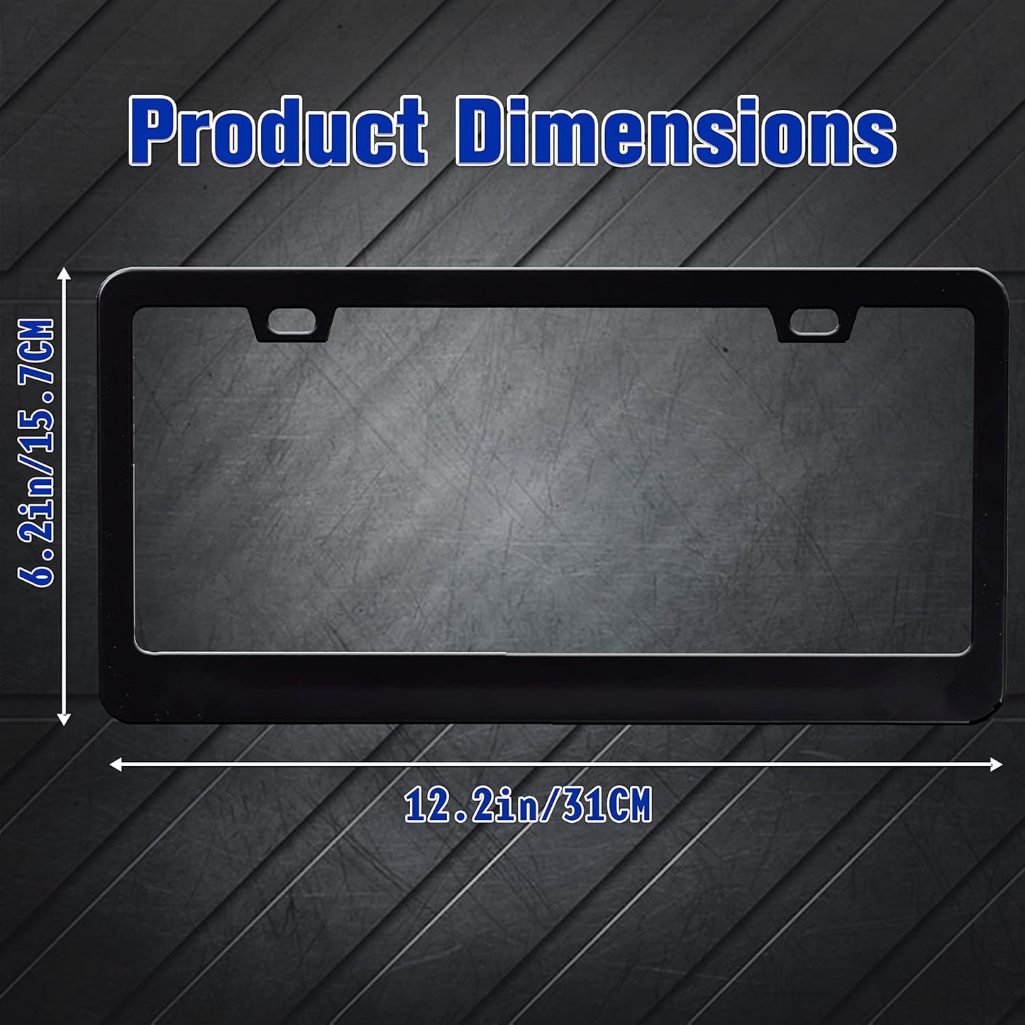 Breast Cancer Awareness License Plate Frame Pink Ribbon License Plate Frames Personalise Stainless Steel Funny Design Compatible With Standard License Plate Holder For Usa Canada 6 X 12 In With Screws