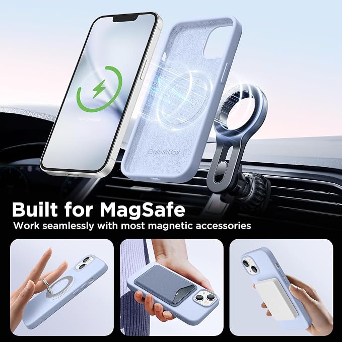 GolbinBox Magnetic for iPhone 15 Case, Compatible
