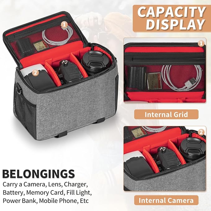 GMAK Camera Bag for Photographers, Anti-shock Camera Shoulder Bags
