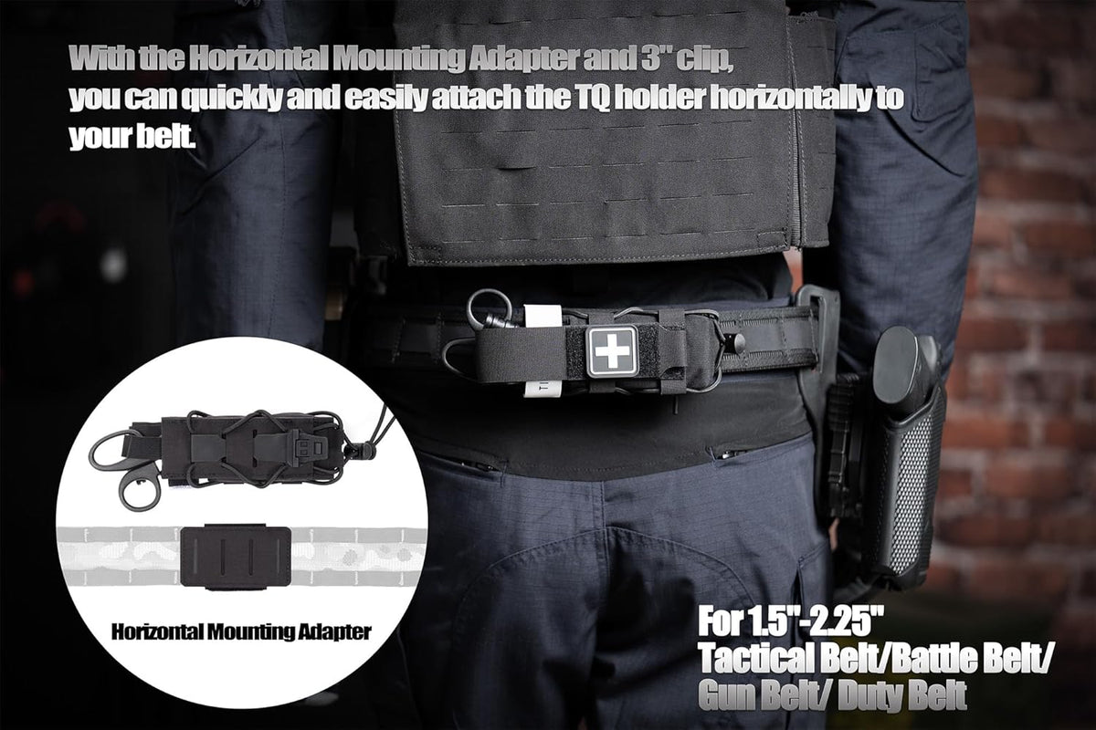Tactical Tourniquet Holder - Adjustable Molle Pouch for Belt & Vest | Scissor Holster & Utility Tool Storage