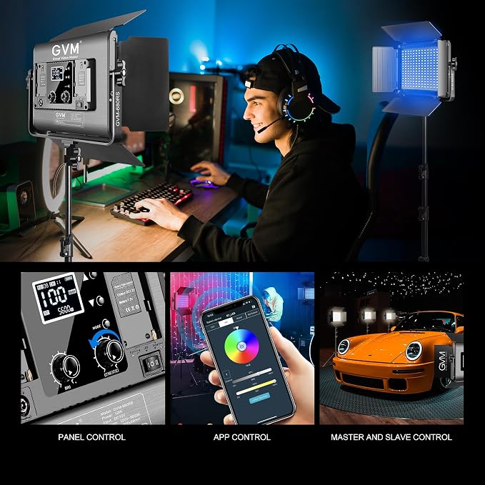 GVM Upgraded 680 RGB LED Video Light