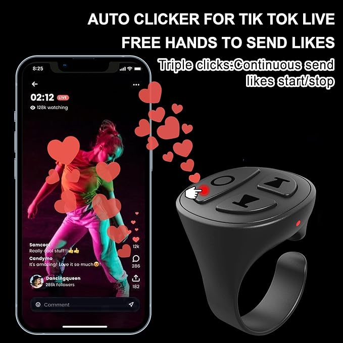 Tiktok Scrolling Ring, Scrolling Ring Remote
