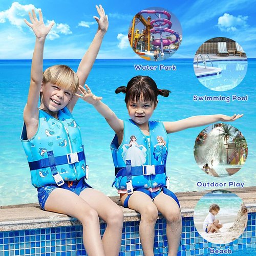DOOHALO Toddler Swim Vest - Kids Swimming Training Vest for Ages 1-8, 20-46 lbs | Safe & Comfortable