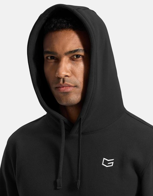 G Gradual Men's Fleece Hoodie - Soft, Warm Athletic Pullover with Pockets for Gym Workouts
