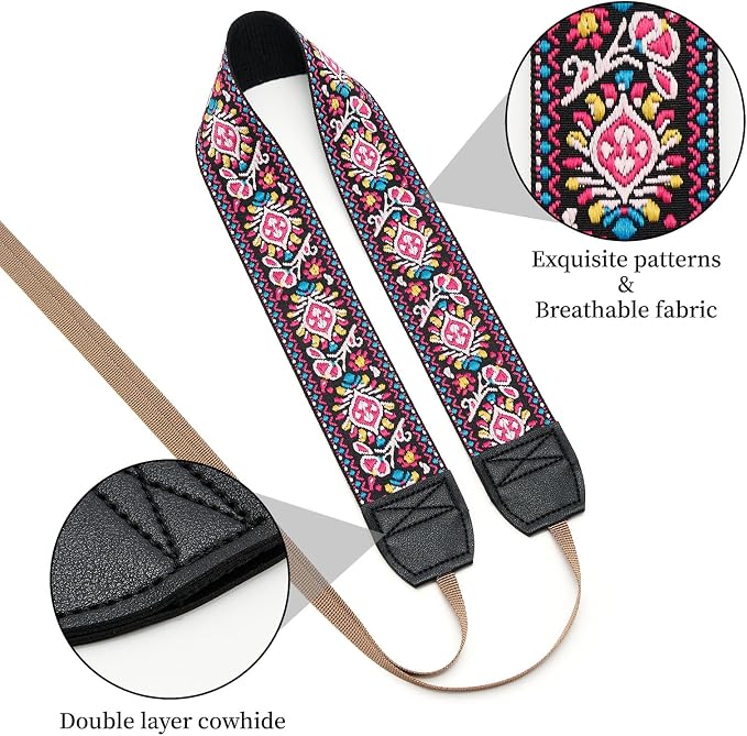 ZOOEASS Camera Strap for DSLP and Mirrorless Digital Camera, Neck Strap